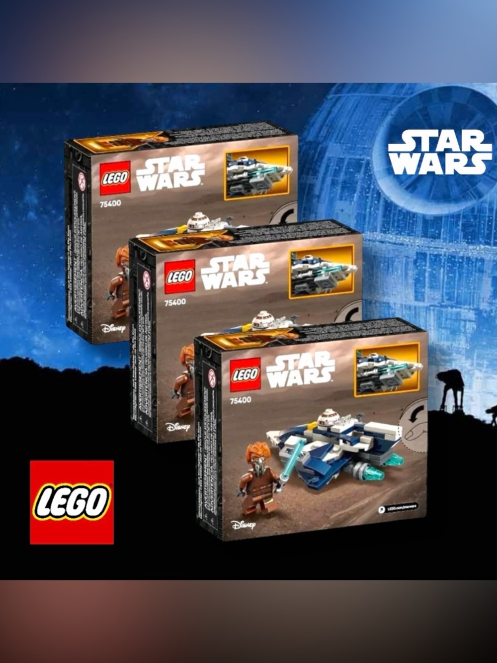 LEGO Star Wars #75400: Plo Koon's Jedi Starfighter™ Microfighter Set Bundle